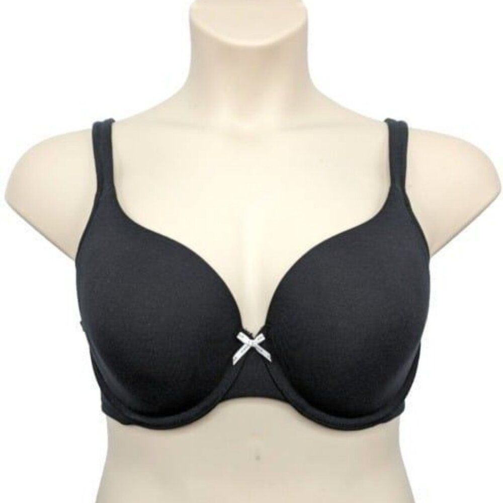 Cacique Lane Bryant Womens Bra Full Coverage Cotton Blend 50C Black